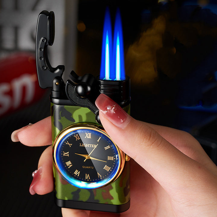 Men's Fashion Rocker Double Flame Lighter